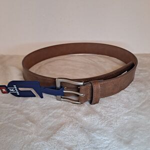 Men's Belt Size 34 George Casual Belt Faux Leather Brown